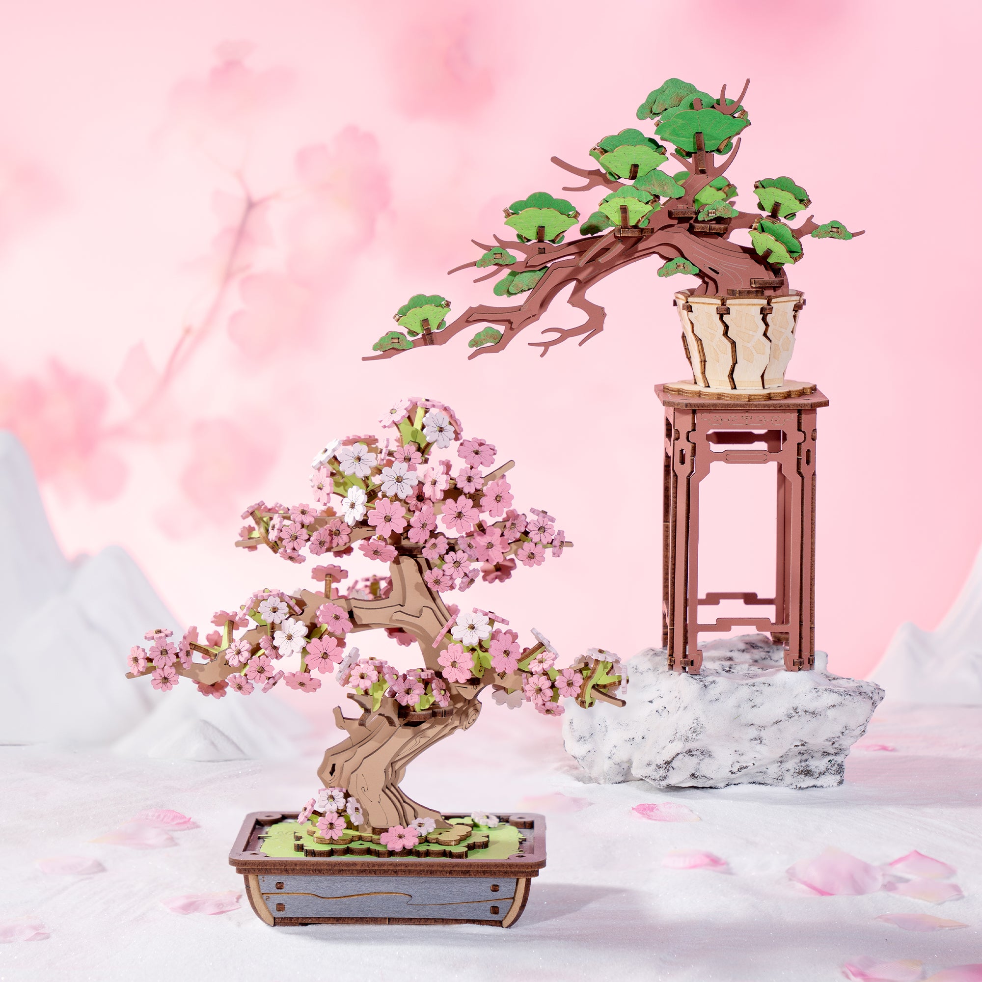 Rolife Sakura Bonsai DIY Wooden 3D Puzzle TG415