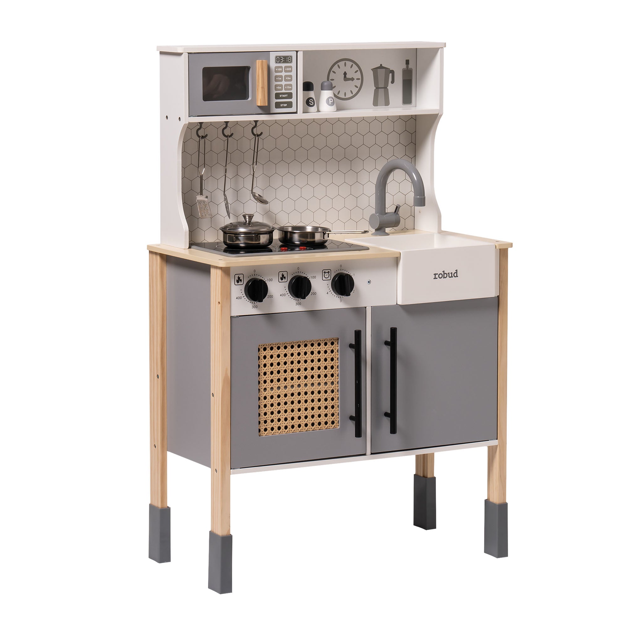 Robud Modern Vintage Pretend Play Kitchen