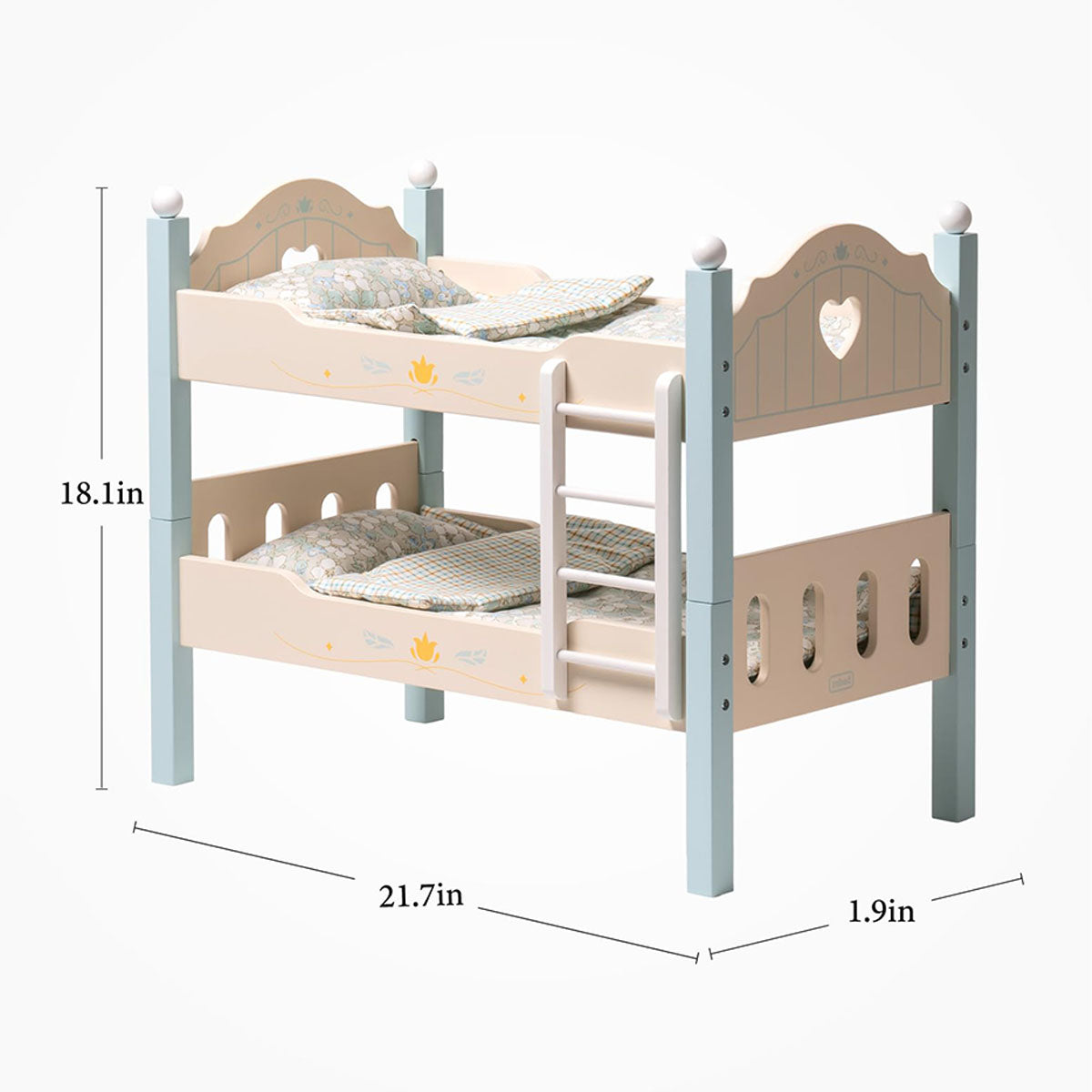 ROBUD Toys Doll Bunk Bed Set